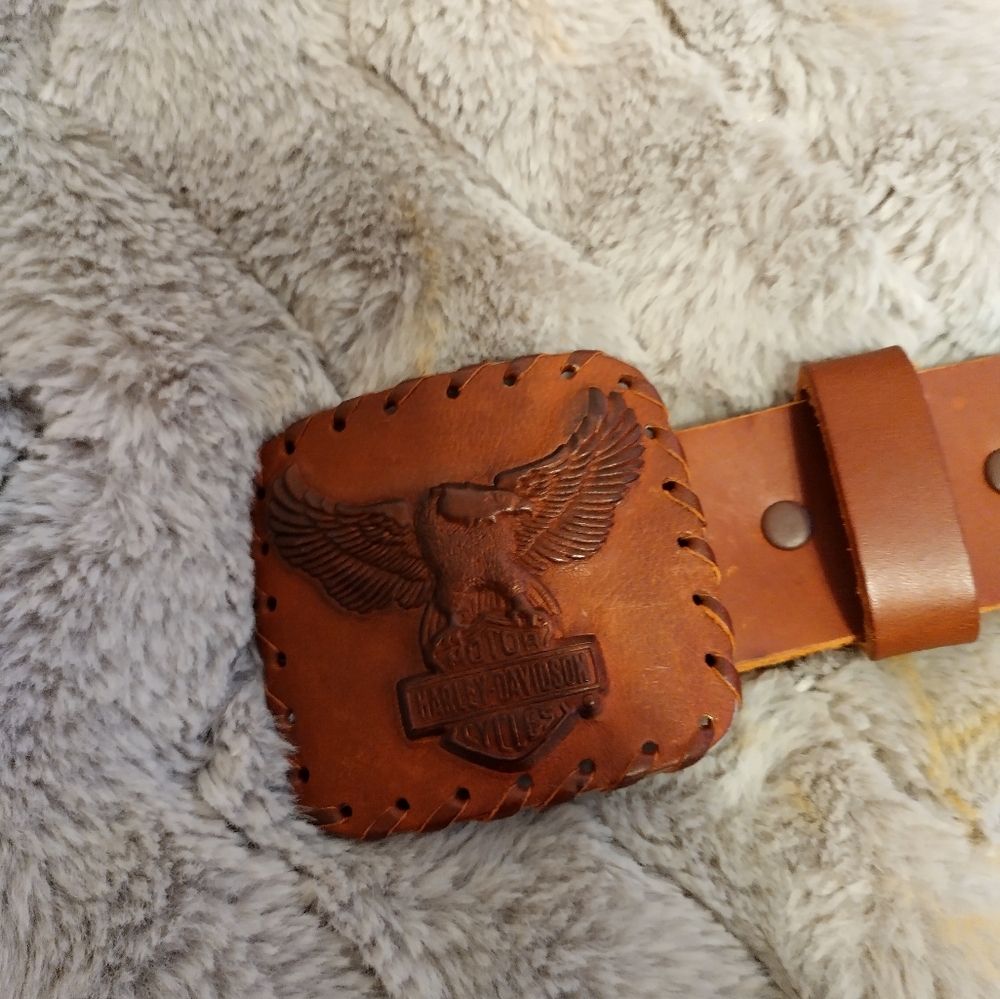 Harley davidson leather belt size 38